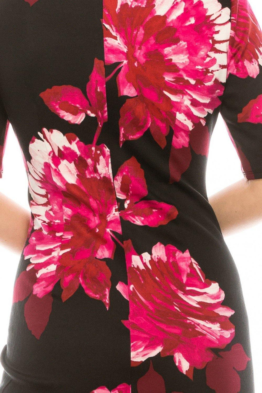 London Times Painted Floral Printed Sheath Dress - The Dress Outlet