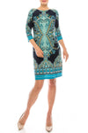 London Times Paisley Shift Dress - The Dress Outlet