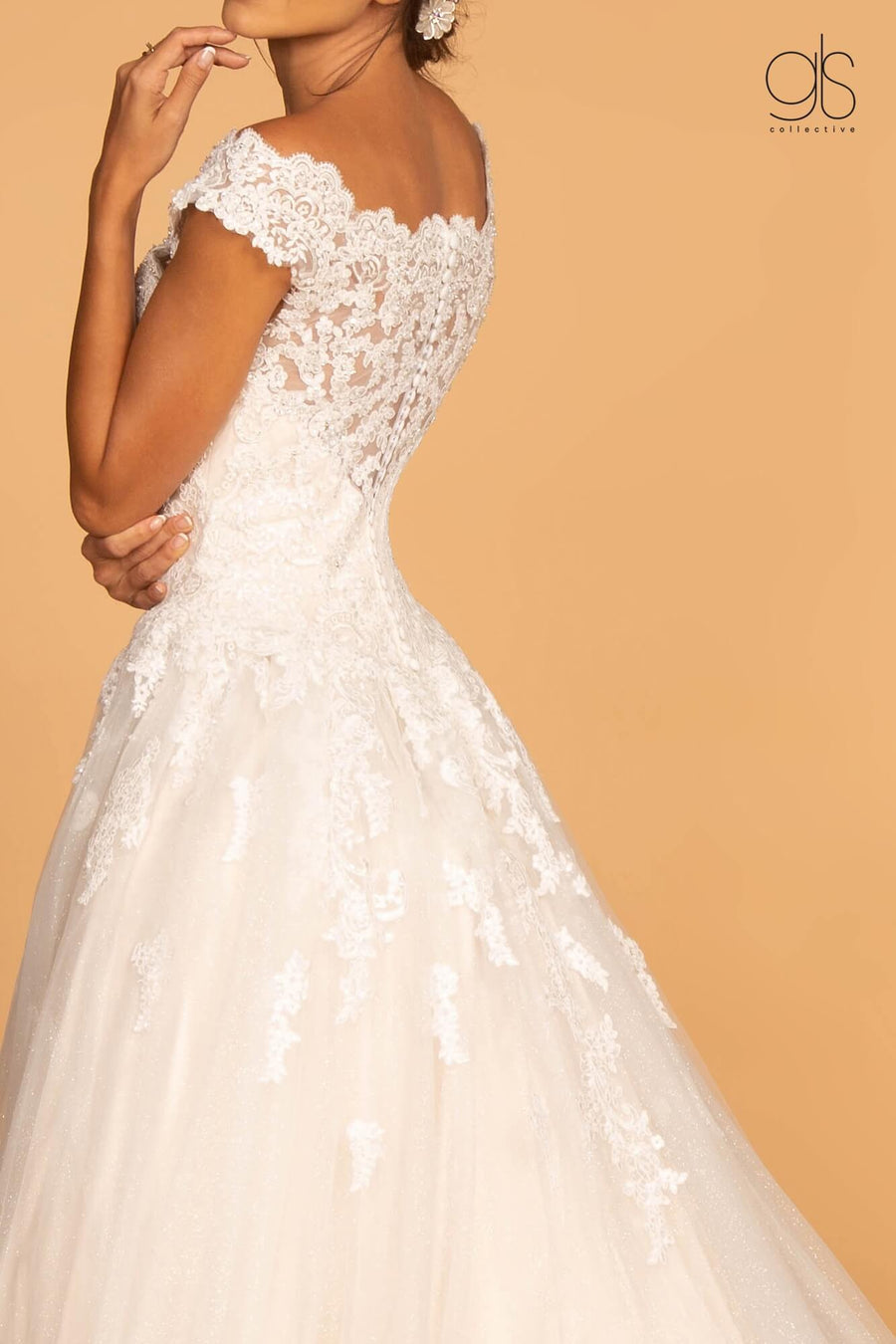 Long A-Line Wedding Dress - The Dress Outlet Elizabeth K