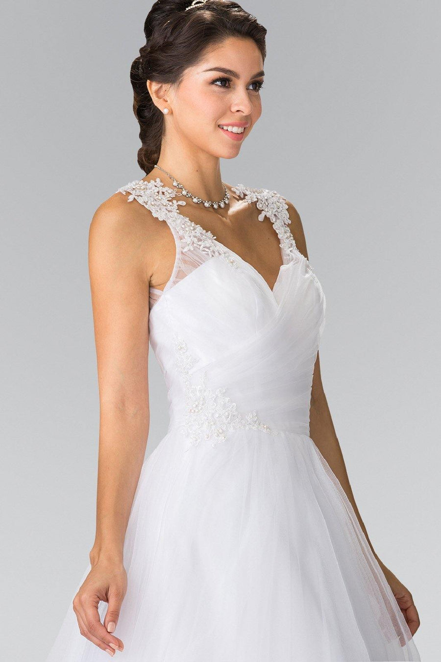 Long A-line Wedding Dress - The Dress Outlet Elizabeth K