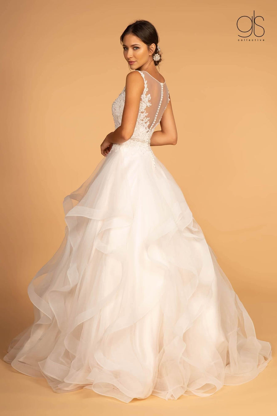 Long A-line Wedding Dress Bridal Gown - The Dress Outlet Elizabeth K