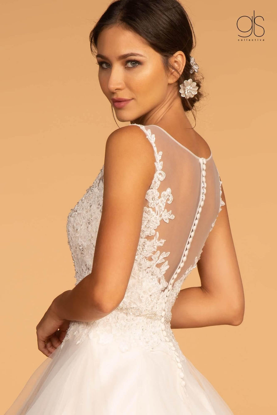 Long A-line Wedding Dress Bridal Gown - The Dress Outlet Elizabeth K