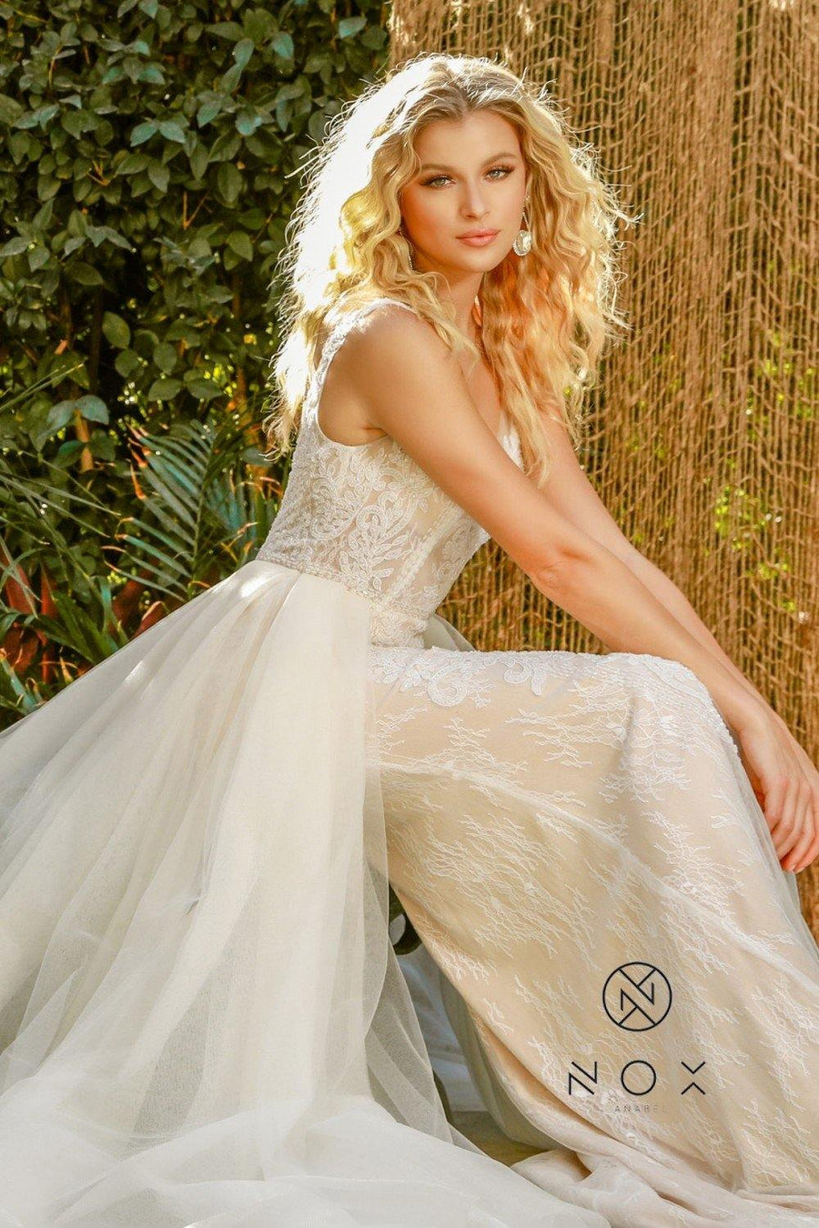 Long Boho Wedding Dress - The Dress Outlet