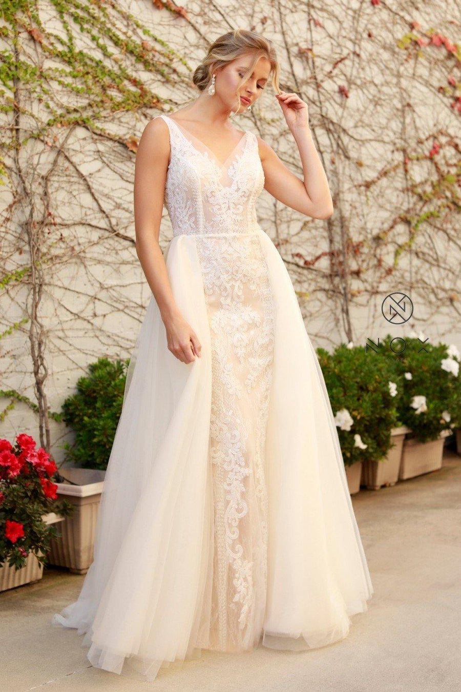 Long Boho Wedding Dress - The Dress Outlet