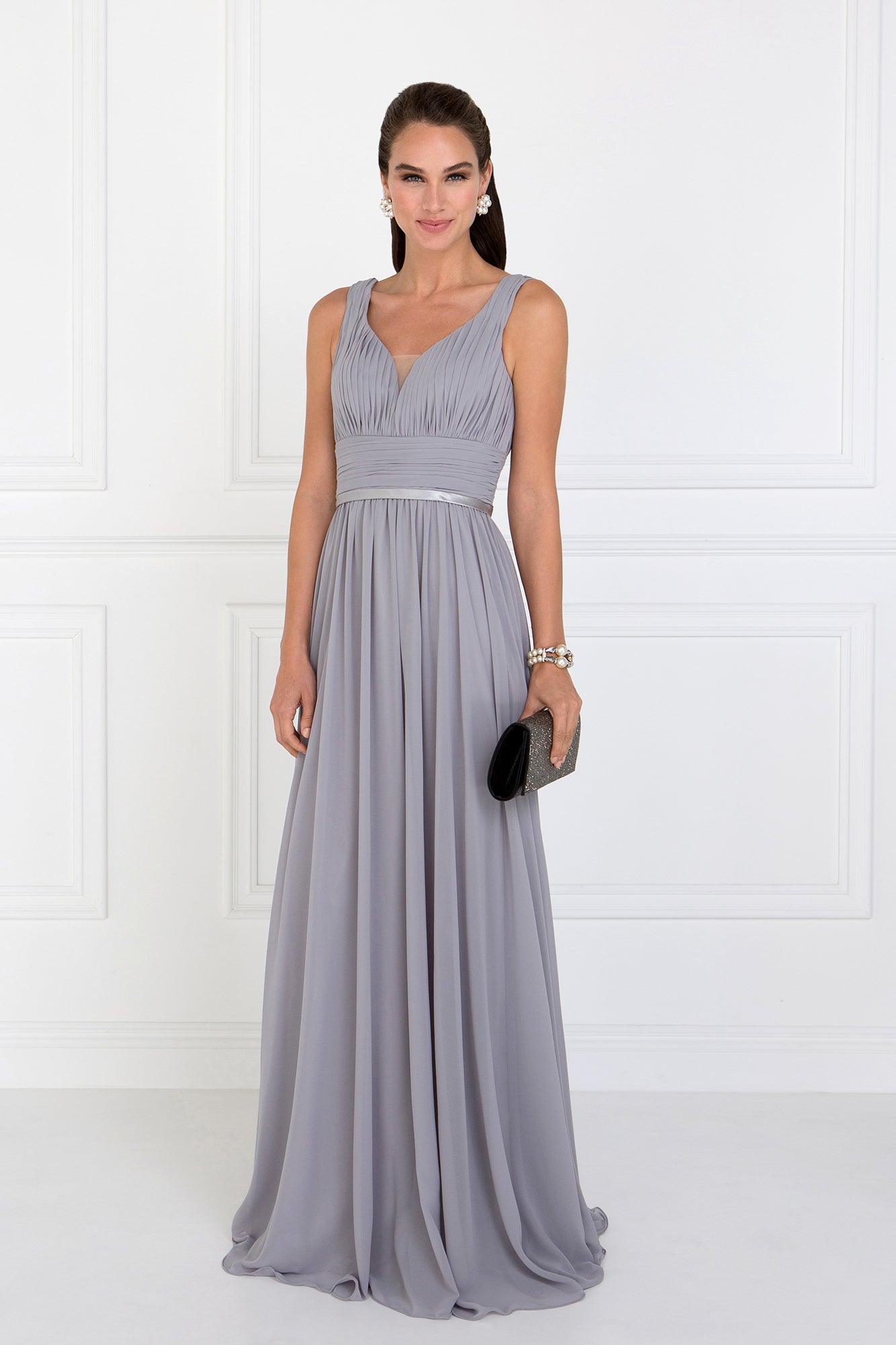 Long Bridesmaids Dress Formal Prom Gown - The Dress Outlet Elizabeth K