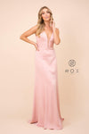 Long Deep V Prom Dress Evening Gown - The Dress Outlet Nox Anabel