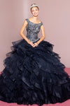 Long Embellished Quinceanera Dress - The Dress Outlet Elizabeth K