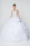 Long Embellished Quinceanera Dress - The Dress Outlet