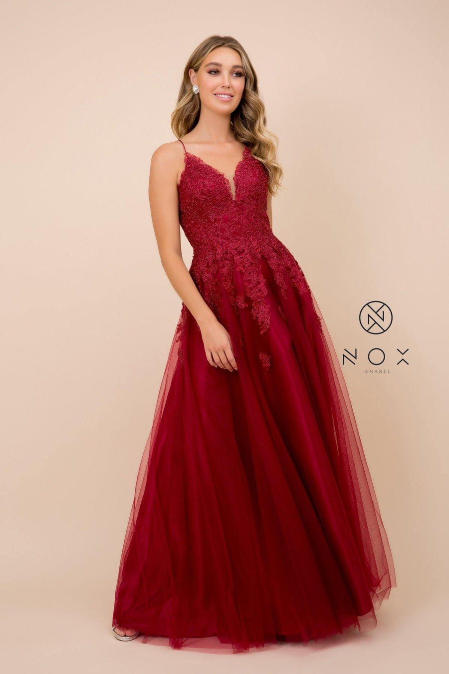 Long Evening Gown Formal Prom Dress - The Dress Outlet Nox Anabel