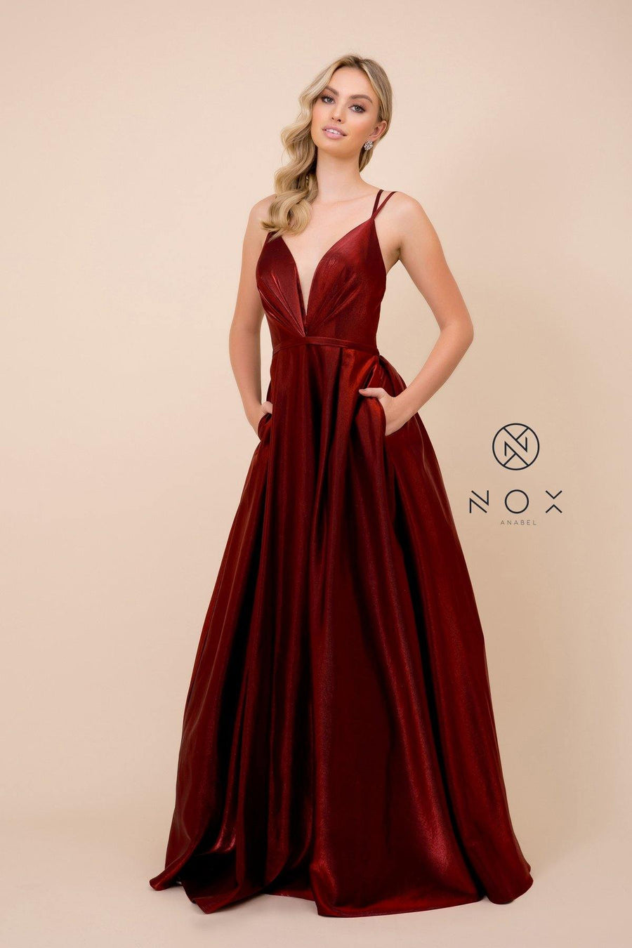 Long Evening Gown Formal Prom Dress - The Dress Outlet Nox Anabel