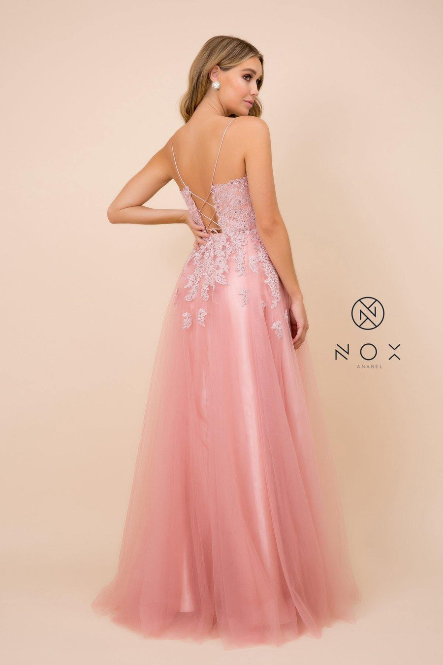 Long Evening Gown Formal Prom Dress - The Dress Outlet Nox Anabel