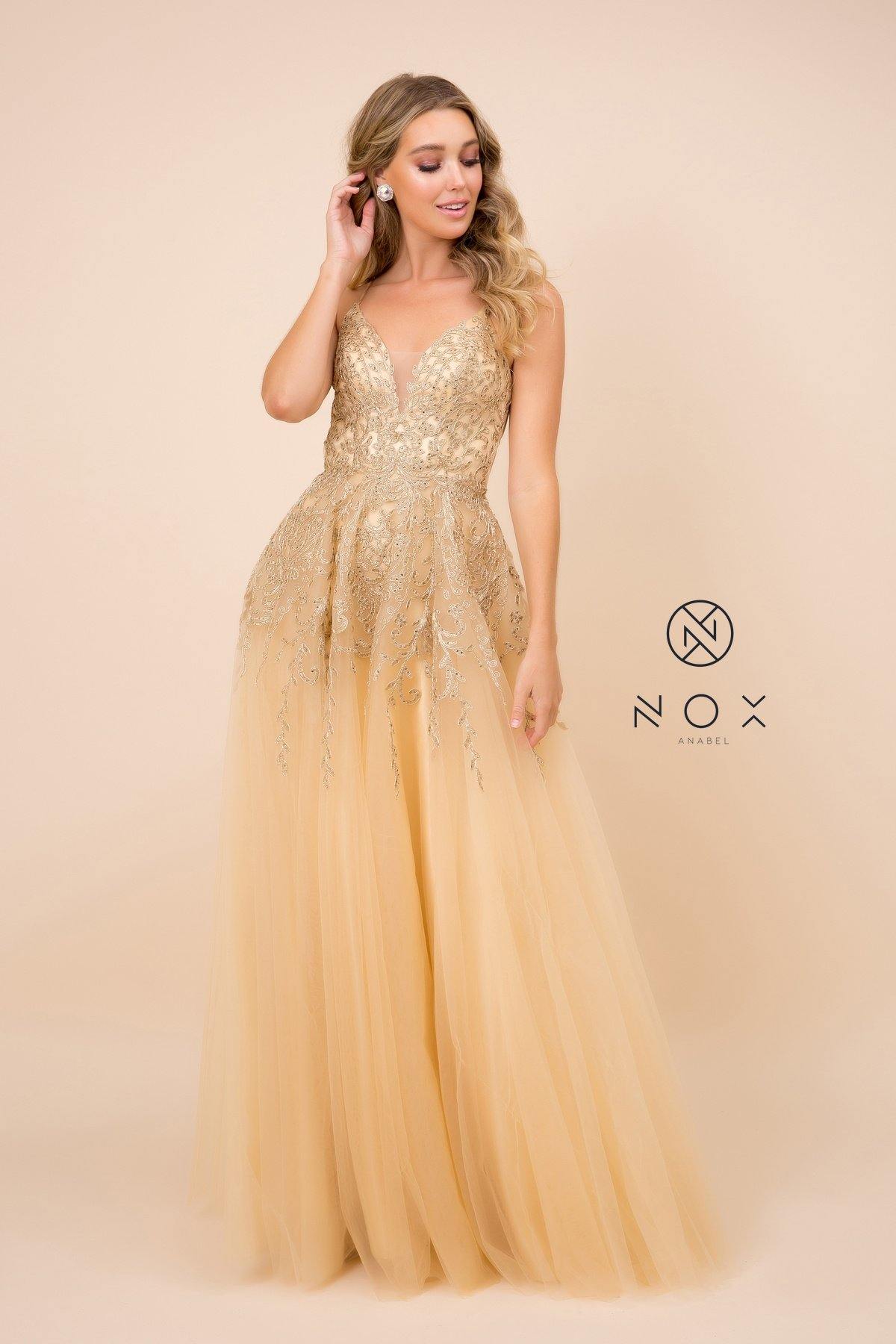 Long Evening Gown Prom Dress - The Dress Outlet Nox Anabel