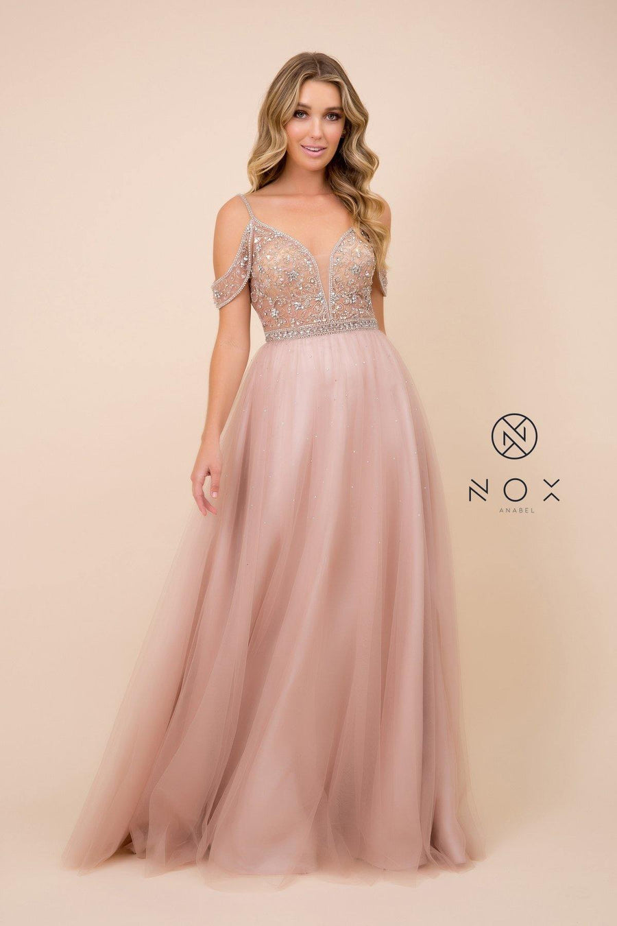 Long Evening Gown Prom Dress - The Dress Outlet Nox Anabel