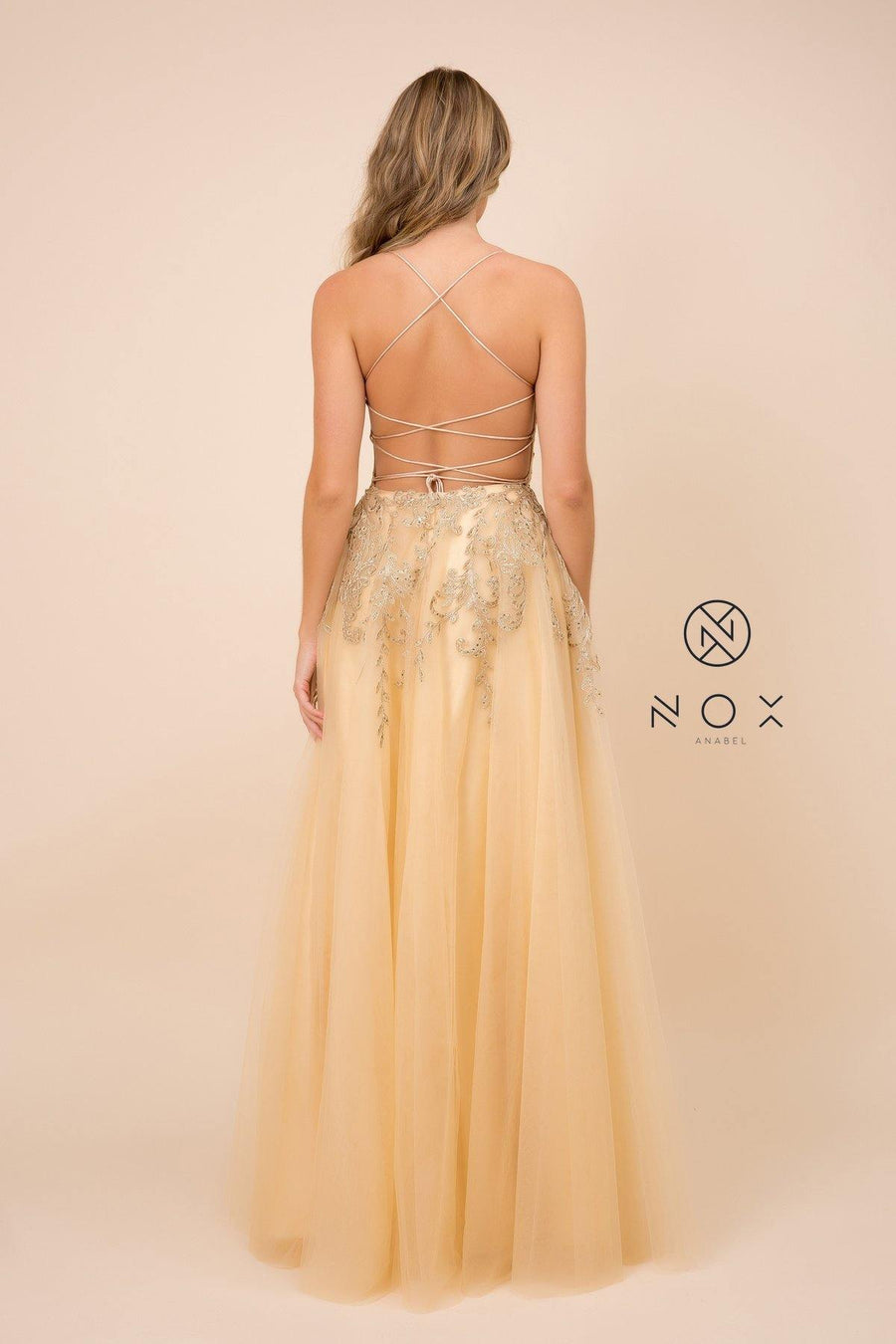 Long Evening Gown Prom Dress - The Dress Outlet Nox Anabel