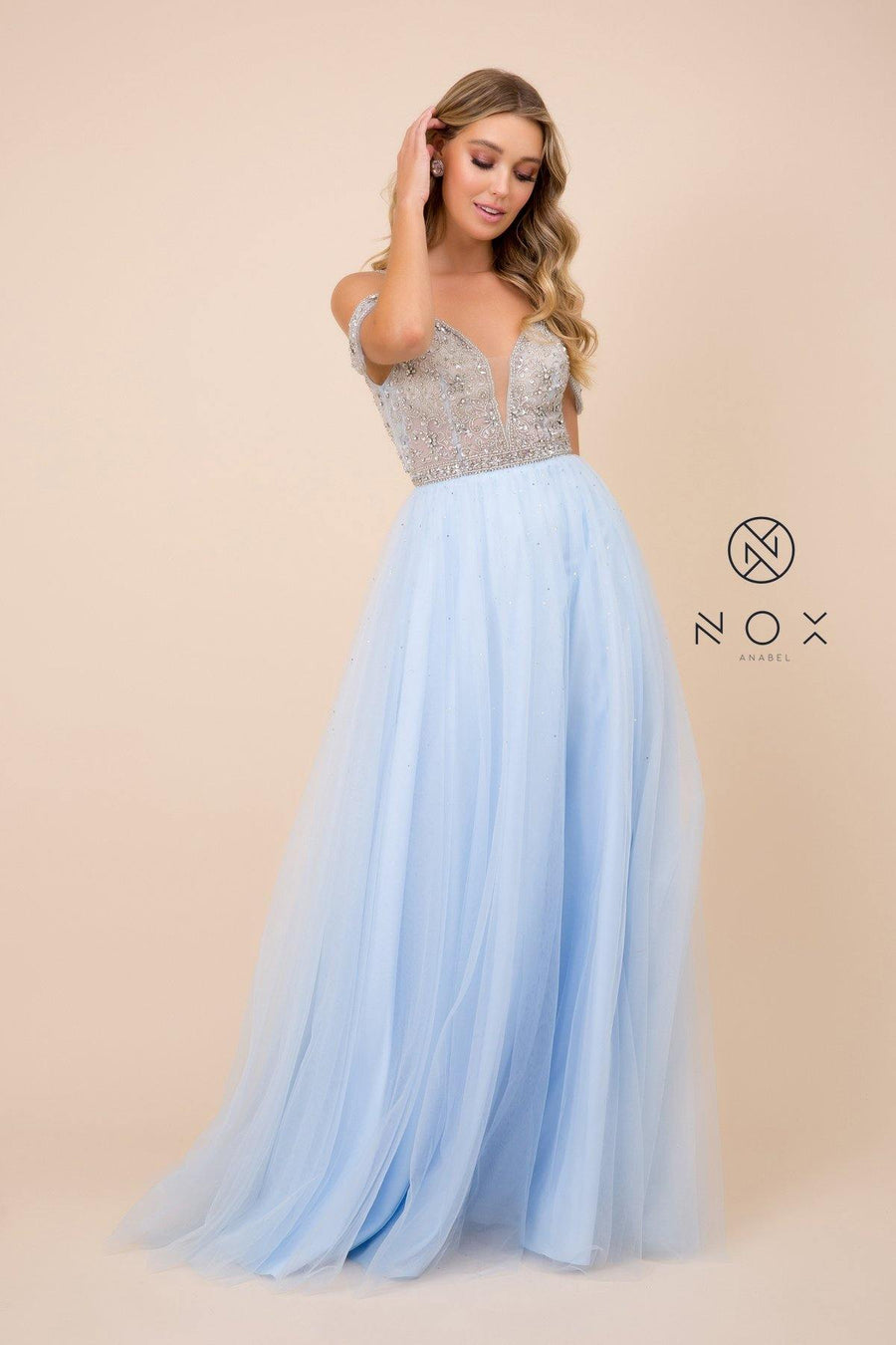 Long Evening Gown Prom Dress - The Dress Outlet Nox Anabel