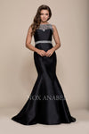 Long Evening Gown Prom Dress Beaded Back - The Dress Outlet Nox Anabel