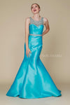 Long Evening Gown Prom Dress Beaded Back - The Dress Outlet Nox Anabel