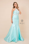 Long Fitted Formal Open Back Mermaid Prom Dress - The Dress Outlet Nox Anabel