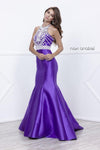 Long Fitted Formal Open Back Mermaid Prom Dress - The Dress Outlet Nox Anabel