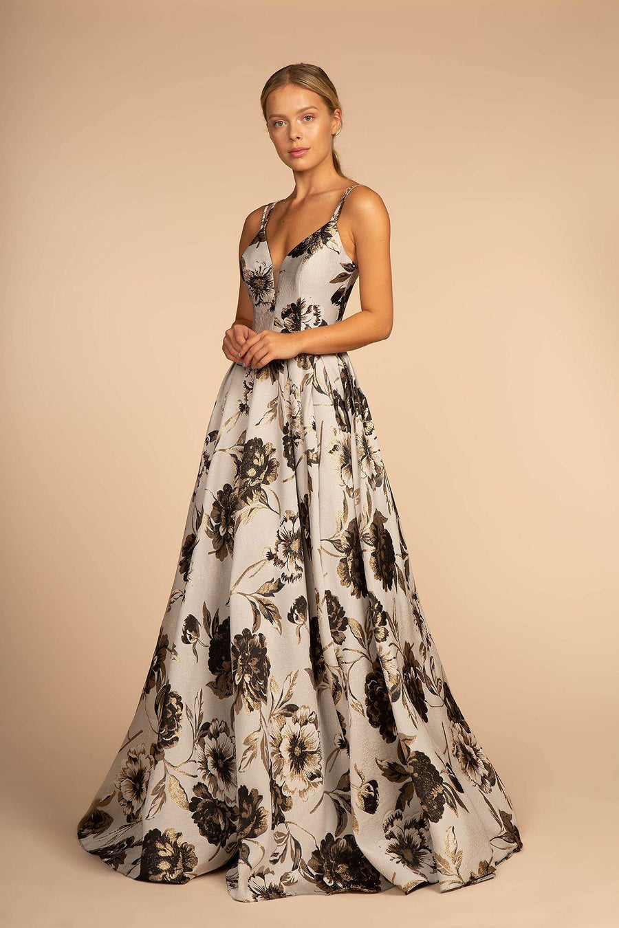 Long Floral Prom Dress Sale - The Dress Outlet