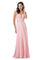 Long Formal Beaded Appliques Evening Prom Dress - The Dress Outlet