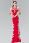 Long Formal Beaded Prom Dress Evening Gown - The Dress Outlet Elizabeth K