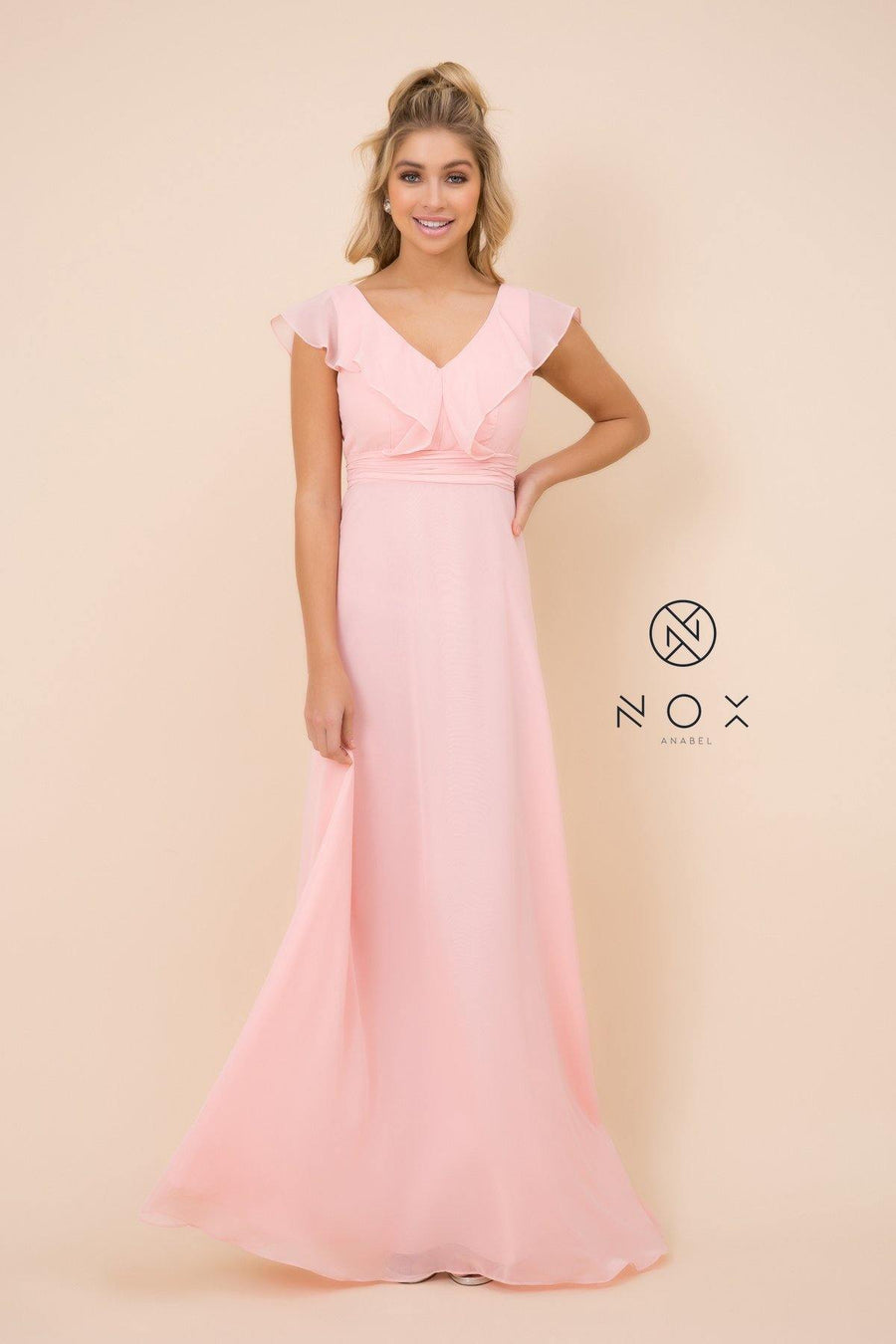 Long Formal Dress Bridesmaid - The Dress Outlet Nox Anabel