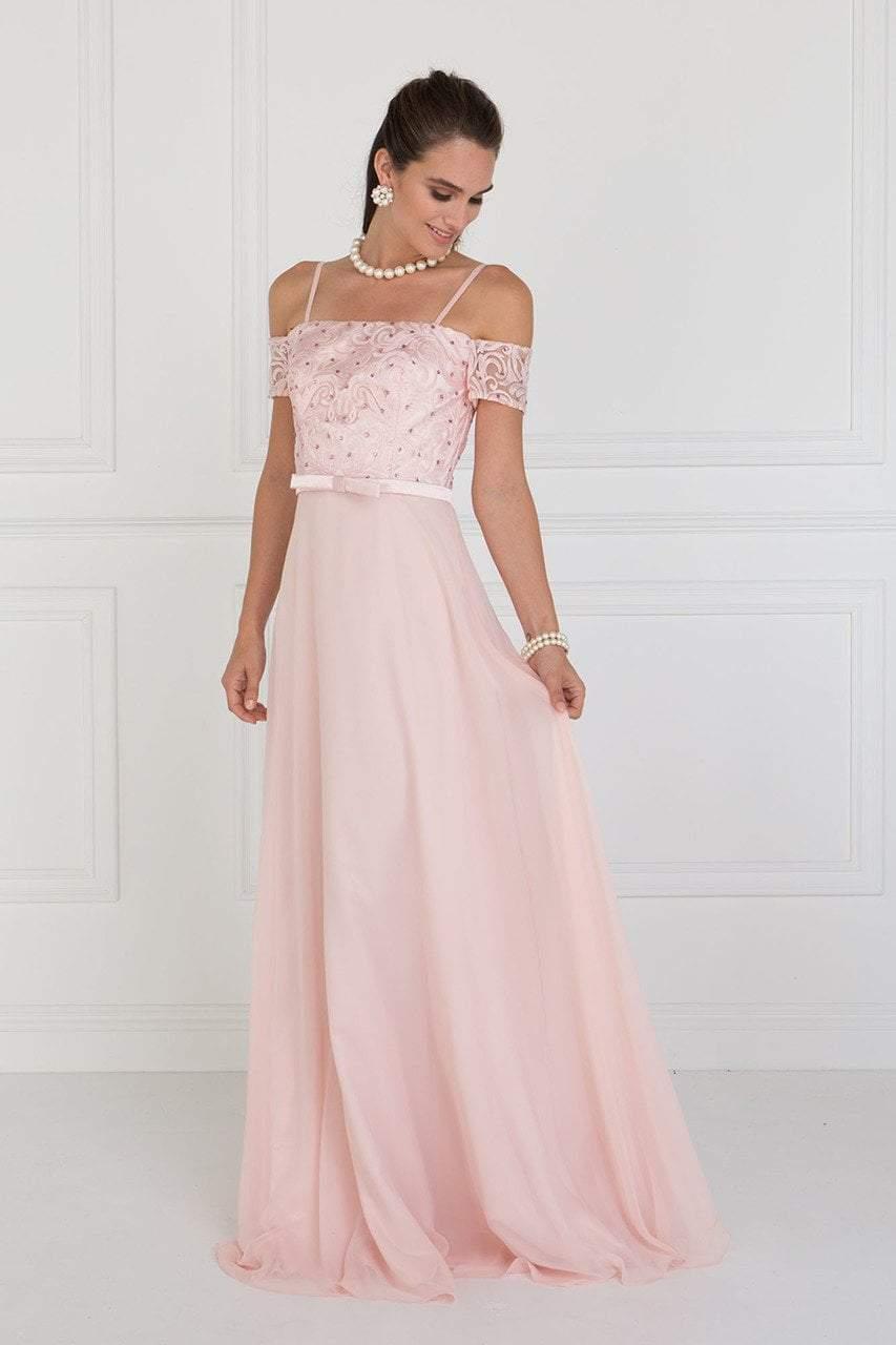 Long Formal Dress Bridesmaids Off Shoulder - The Dress Outlet Elizabeth K