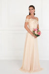 Long Formal Dress Bridesmaids Off Shoulder - The Dress Outlet Elizabeth K