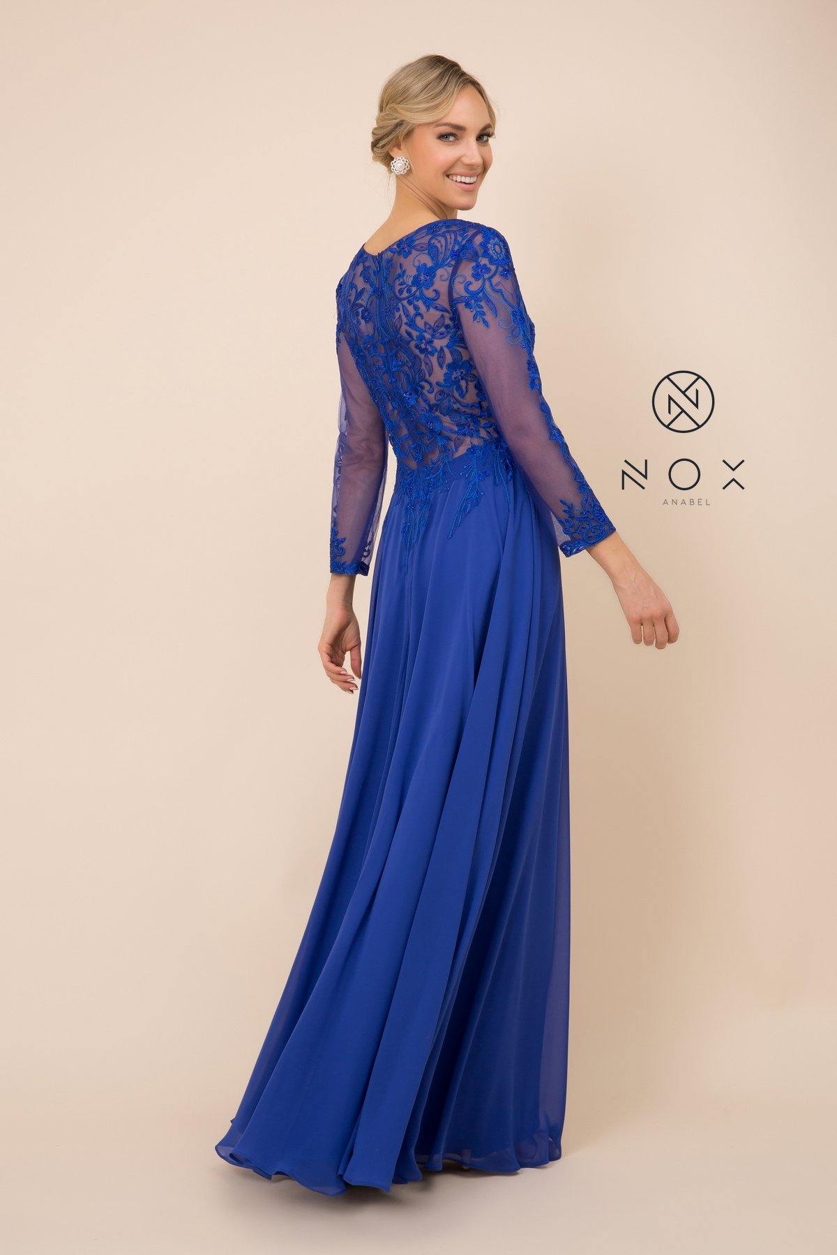 Long Formal Dress Evening Gown - The Dress Outlet Nox Anabel