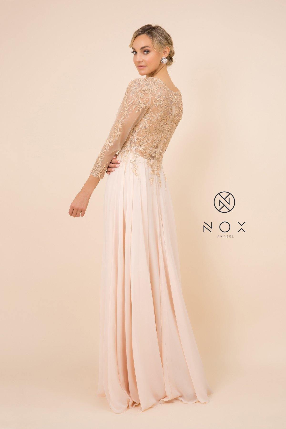 Long Formal Dress Evening Gown - The Dress Outlet Nox Anabel