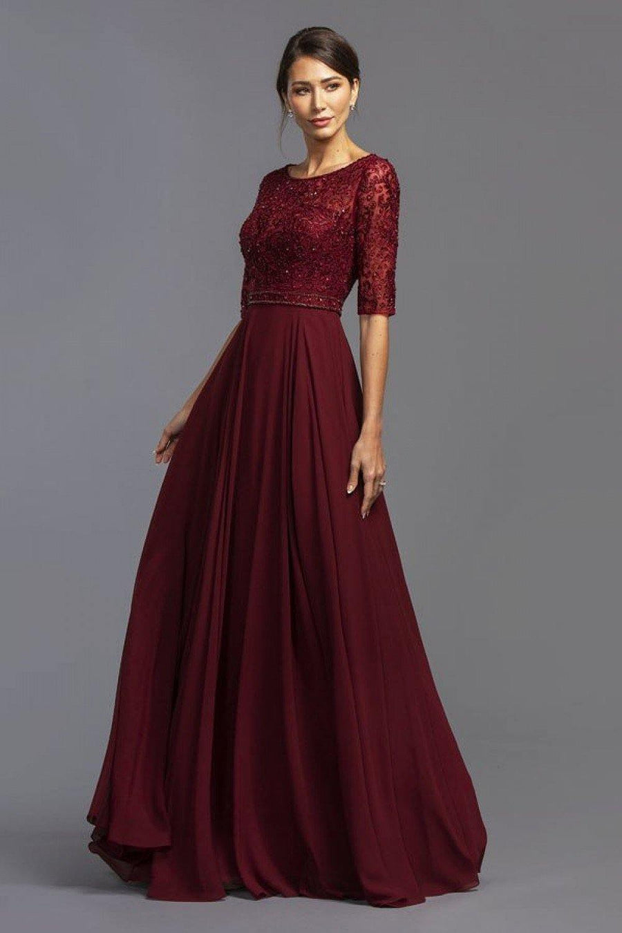 Long Formal Dress Mother of the Bride - The Dress Outlet ASpeed