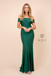 Long Formal Dress Off Shoulder Evening Gown - The Dress Outlet Nox Anabel