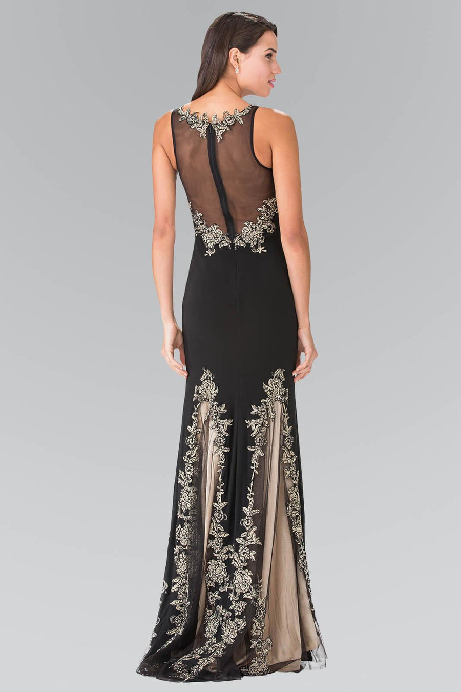 Long Formal Fitted Prom Dress Evening Gown - The Dress Outlet Elizabeth K