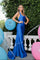 Long Formal Halter Mermaid Evening Prom Dress - The Dress Outlet Nox Anabel