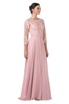 Long Formal Mother of the Bride Chiffon Dress - The Dress Outlet