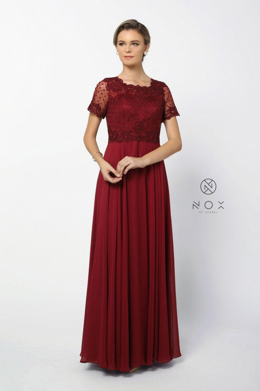 Long Formal Mother of the Bride Dress - The Dress Outlet Nox Anabel