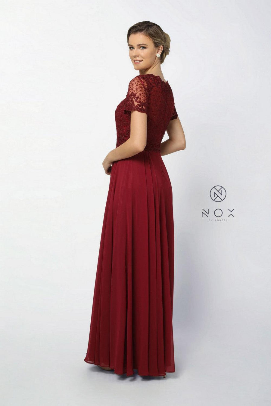 Long Formal Mother of the Bride Dress - The Dress Outlet Nox Anabel