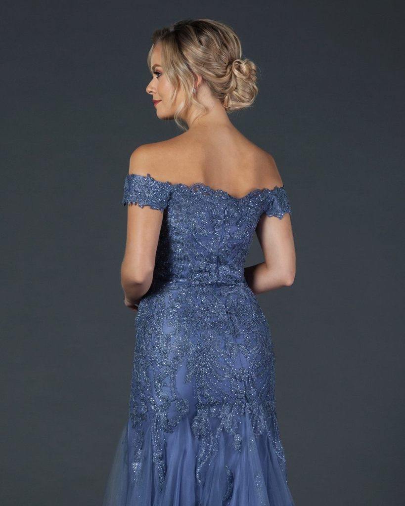 Long Formal Off Shoulder Mermaid Evening Prom Dress - The Dress Outlet