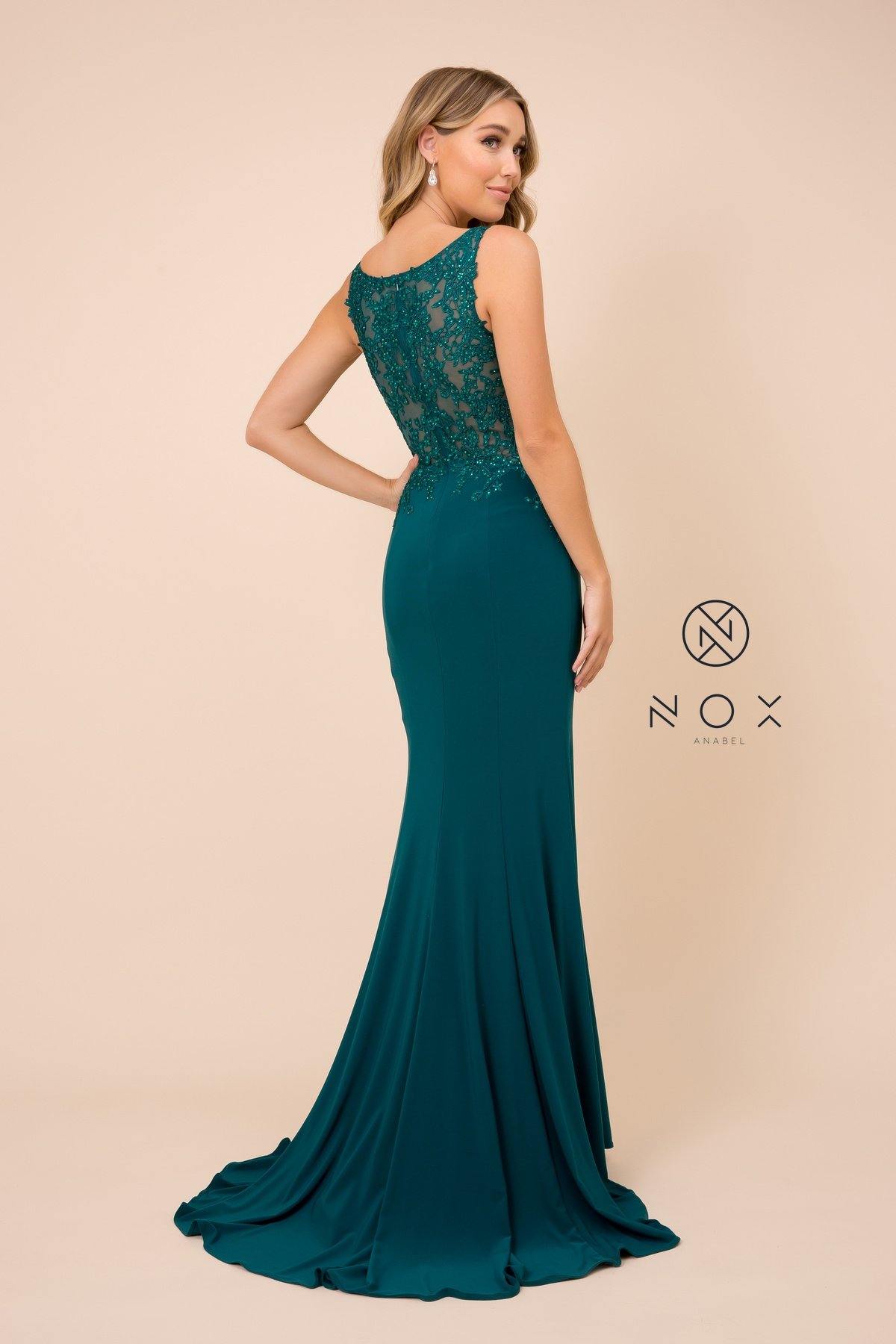 Long Fitted Prom Dress Evening Gown - The Dress Outlet Nox Anabel