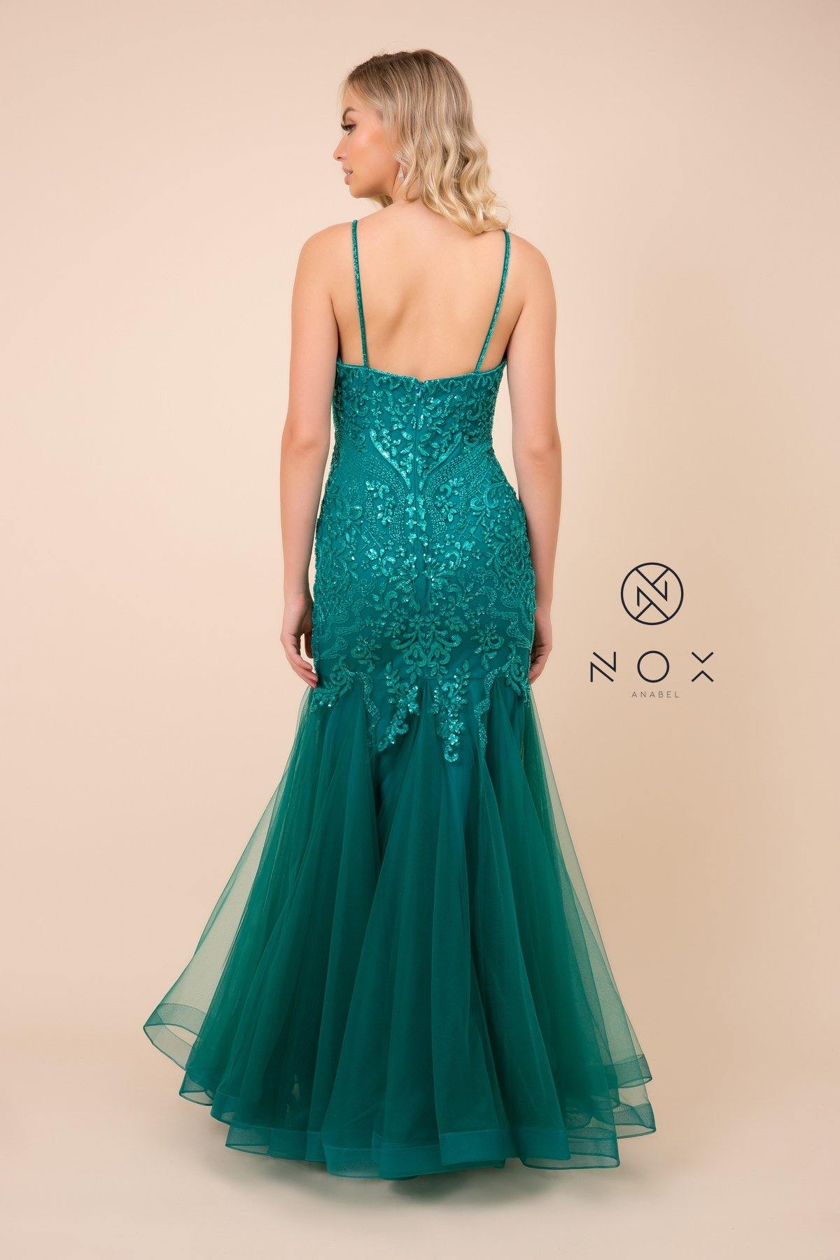 Long Fitted Prom Dress Evening Gown - The Dress Outlet Nox Anabel