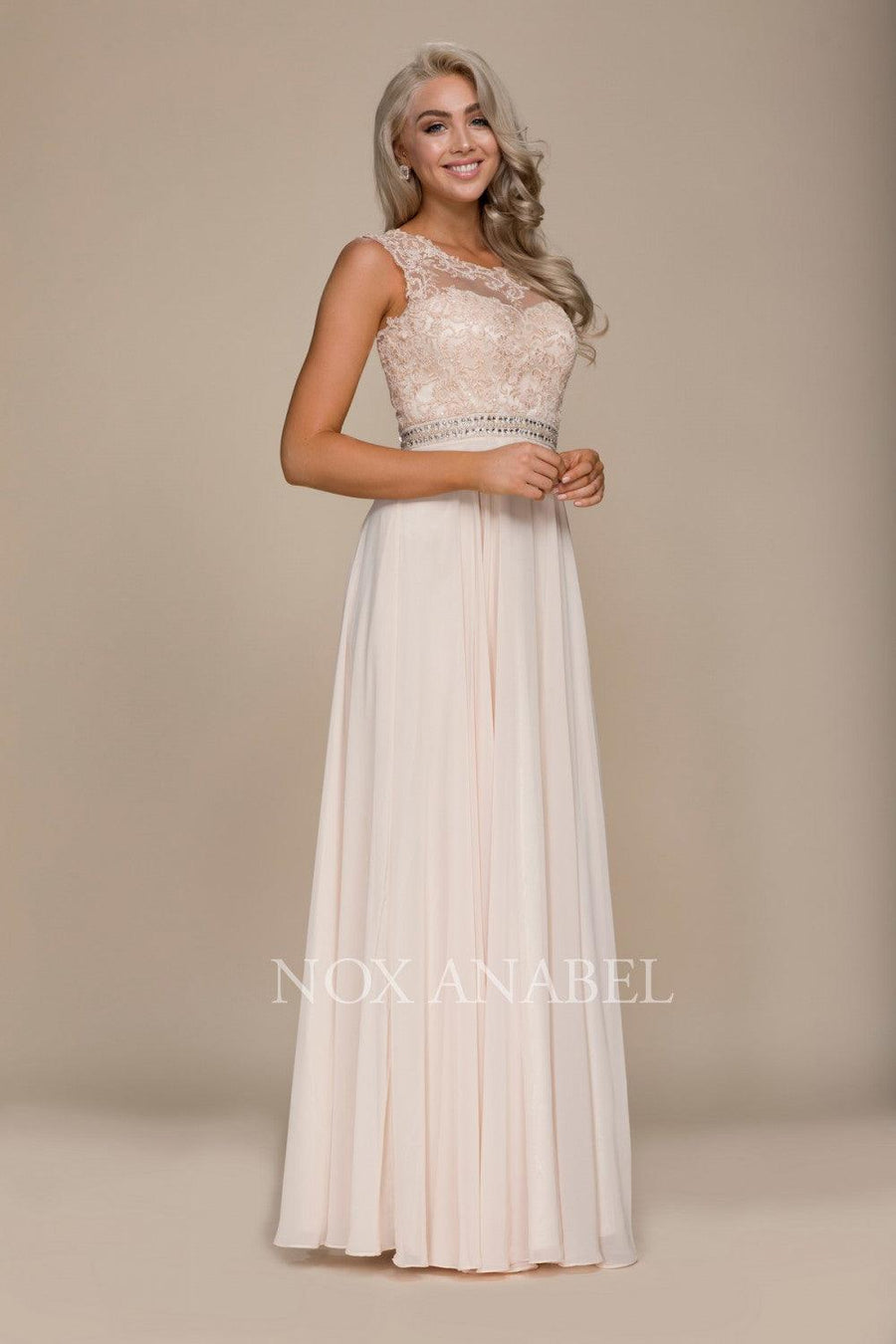 Long Formal Prom Dress Evening Gown - The Dress Outlet Nox Anabel