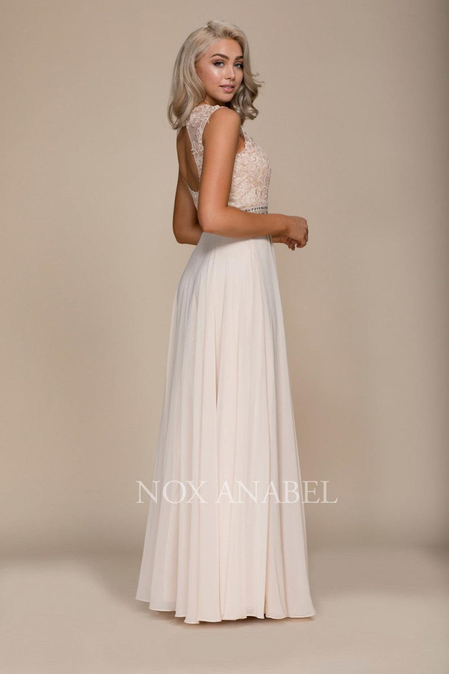 Long Formal Prom Dress Evening Gown - The Dress Outlet Nox Anabel