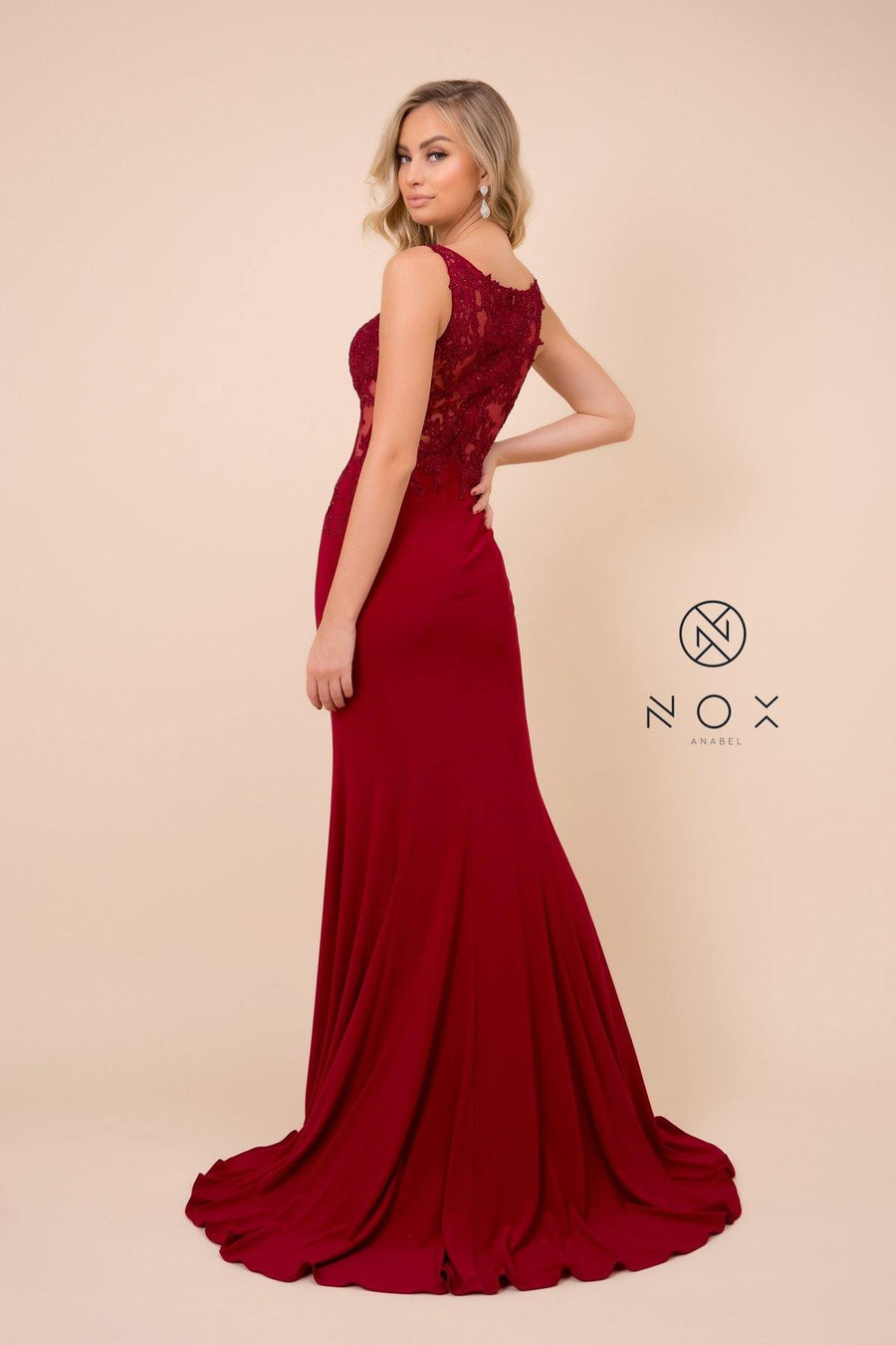 Long Fitted Prom Dress Evening Gown - The Dress Outlet Nox Anabel