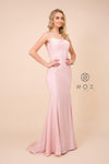 Long  Formal Prom Fitted Evening Dress - The Dress Outlet Nox Anabel