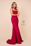 Long  Formal Prom Fitted Evening Dress - The Dress Outlet Nox Anabel