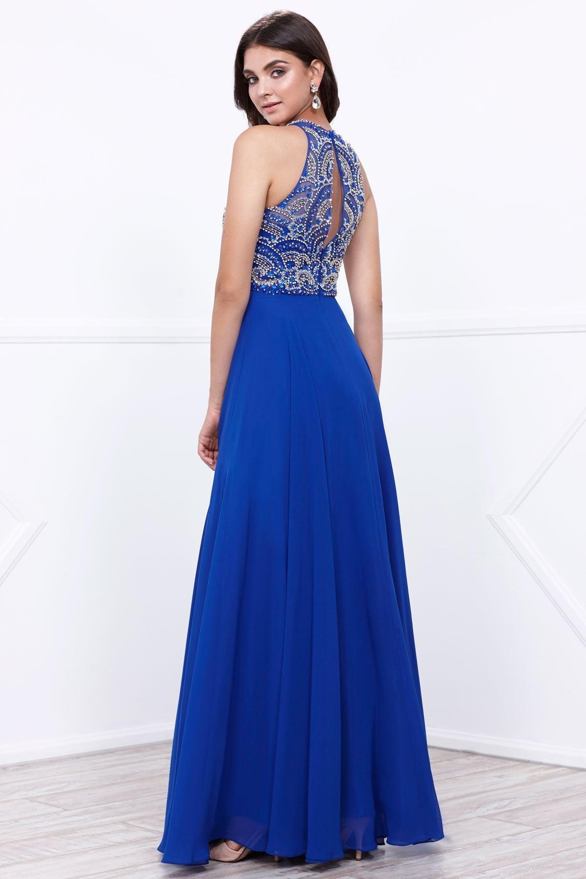 Aqua Long Formal Dress Prom for $194.99 – The Dress Outlet