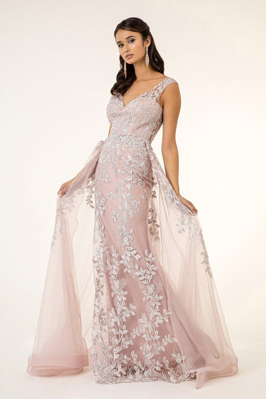 Long Formal Sleeveless A Line Evening Prom Dress - The Dress Outlet