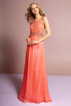 Long Formal Sleeveless Chiffon Prom Dress - The Dress Outlet Elizabeth K