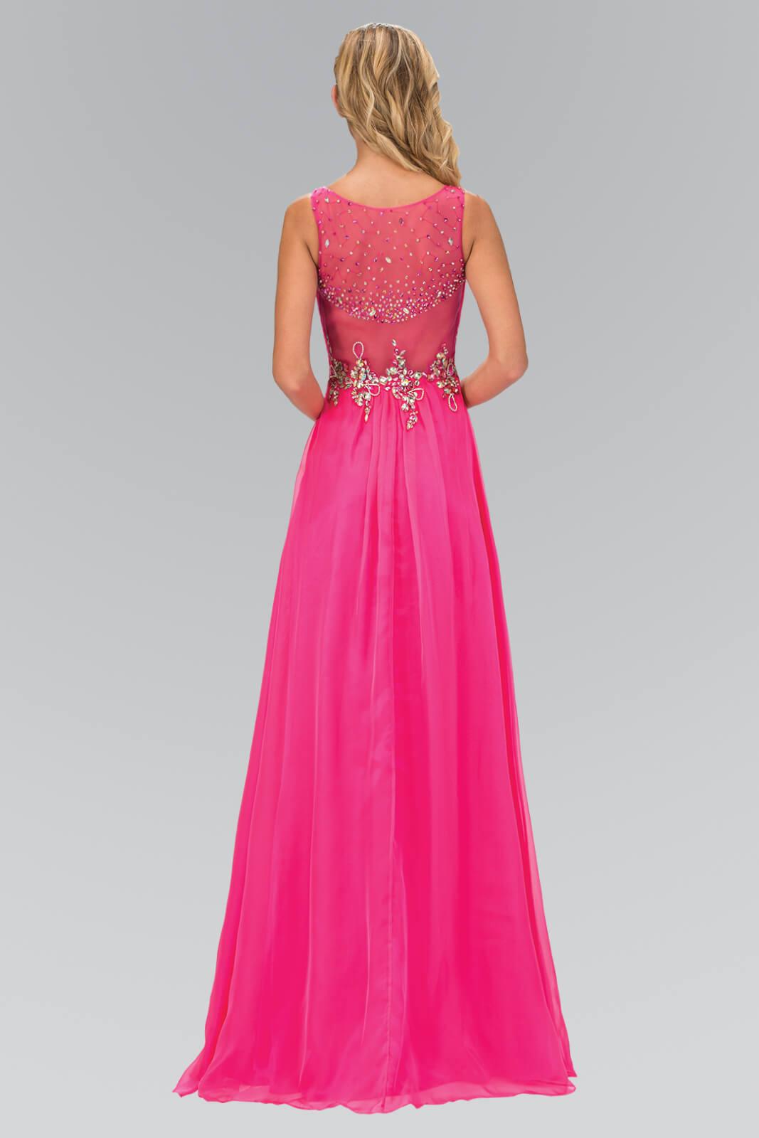 Long Formal Sleeveless Chiffon Prom Dress - The Dress Outlet Elizabeth K